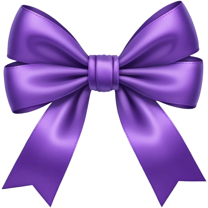 Purple bow emoji
