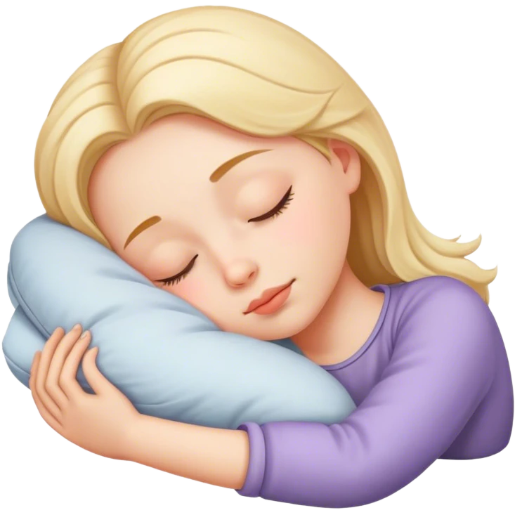 Chica durmiendo  emoji