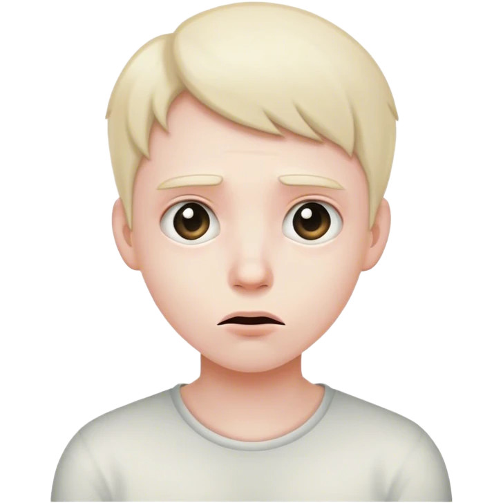 wondering and lame emoji