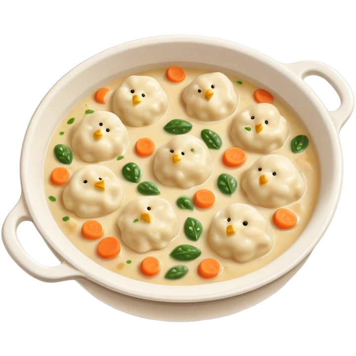 Chicken and dumplings emoji