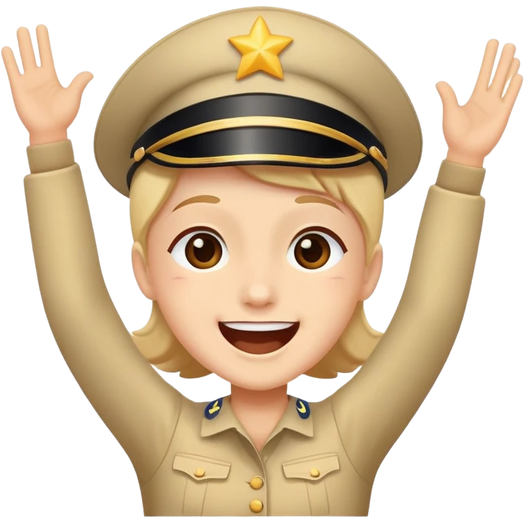 face cheering at a parade, joyful expression emoji