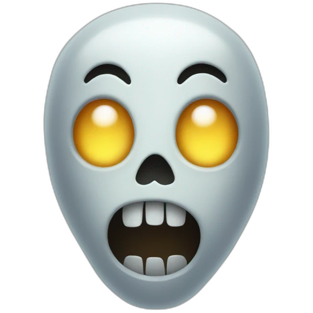 Horrifying ghost emoji emoji