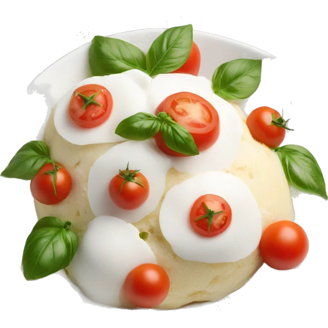 buratta with tomatoes  emoji
