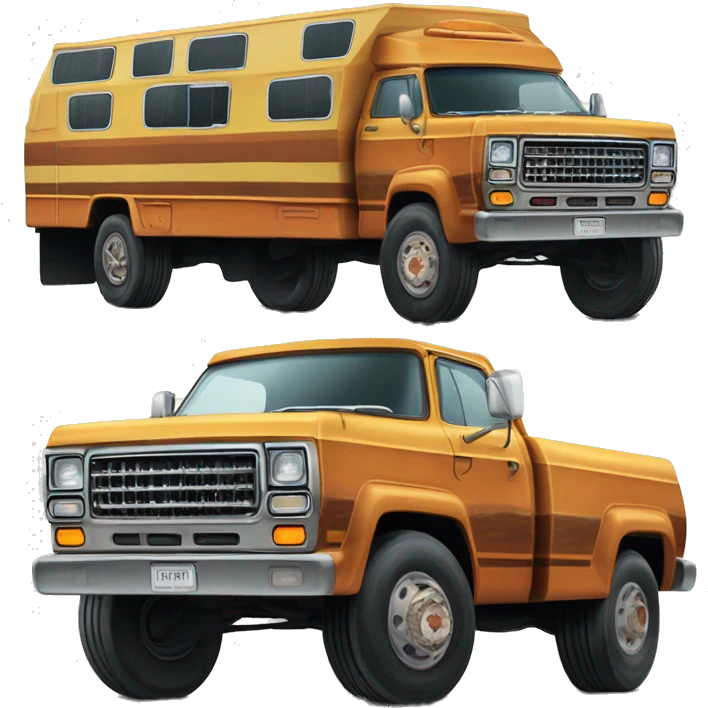 Real 70s Winnebago dually monster truck emoji