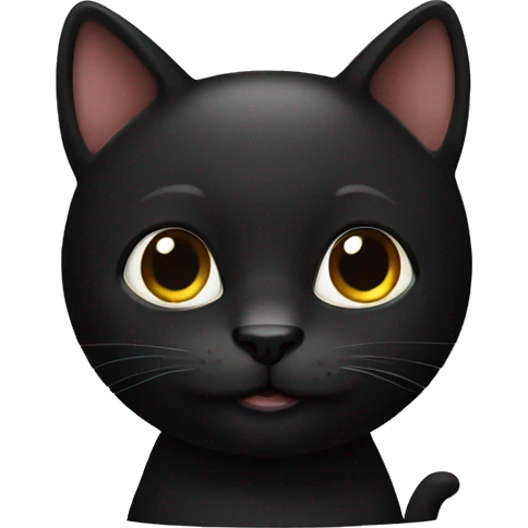 Black kitty emoji