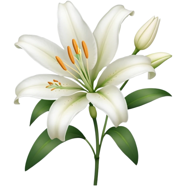 White lily emoji