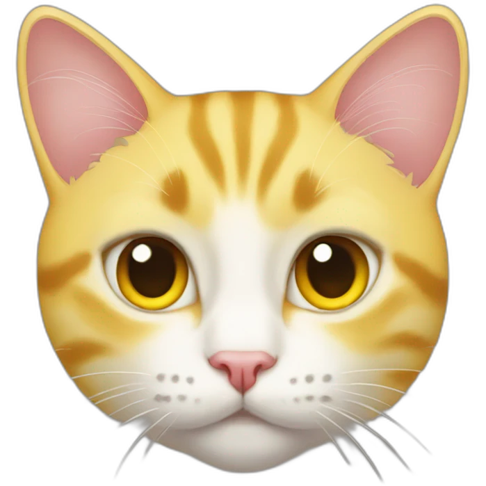 yellow cat heart eyes emoji