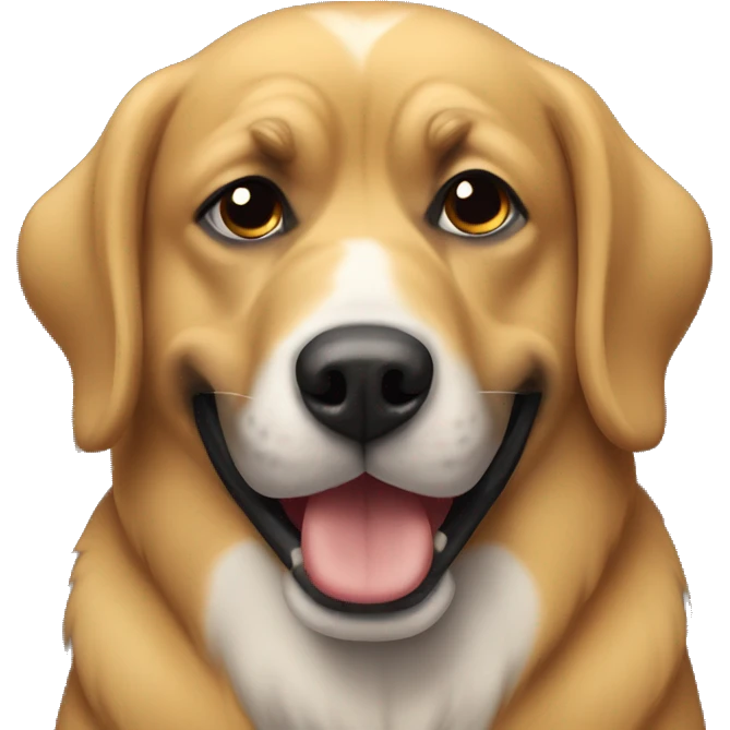 Perro boca arroba emoji