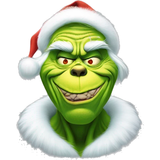 The grinch dying  emoji
