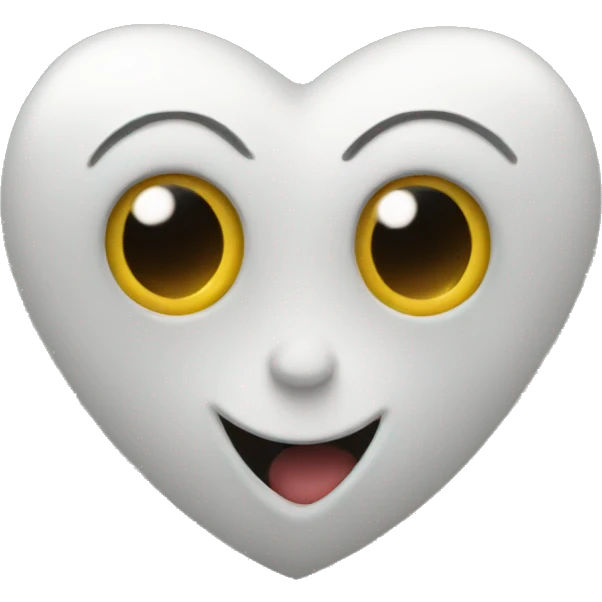 a heart with arms, legs, eyes and mouth emoji
