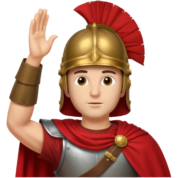 an ancient roman republic soldier saluting emoji