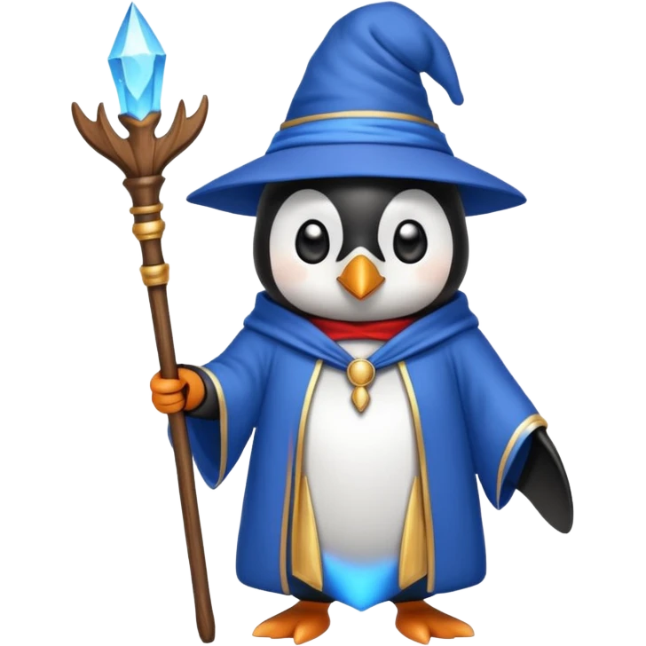 Penguin Wizard emoji