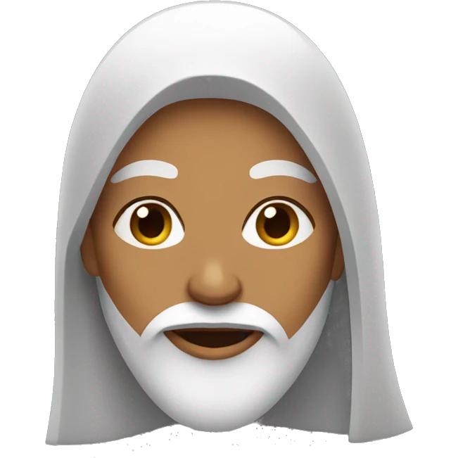 Woman with long beard emoji