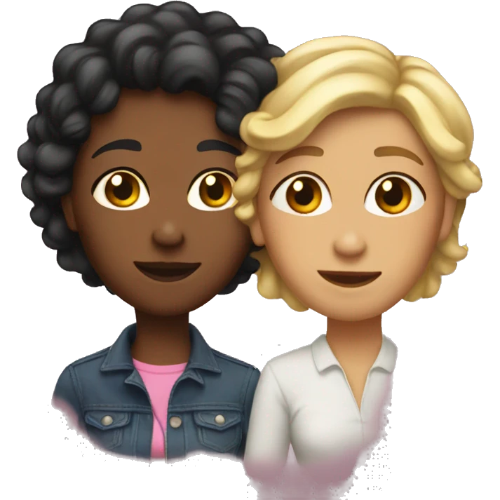 lesbian kind and funny emoji