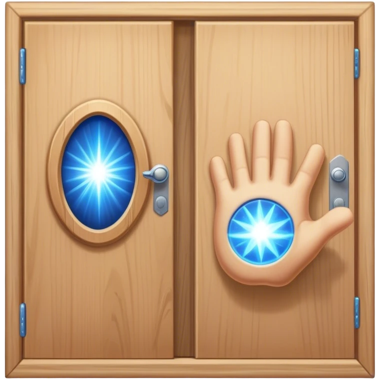*"A closed door, a determined hand knocking—where knuckles meet wood, an intense blue magical energy pulses outward. Success isn’t about waiting; it’s about knocking until the world answers."*   emoji