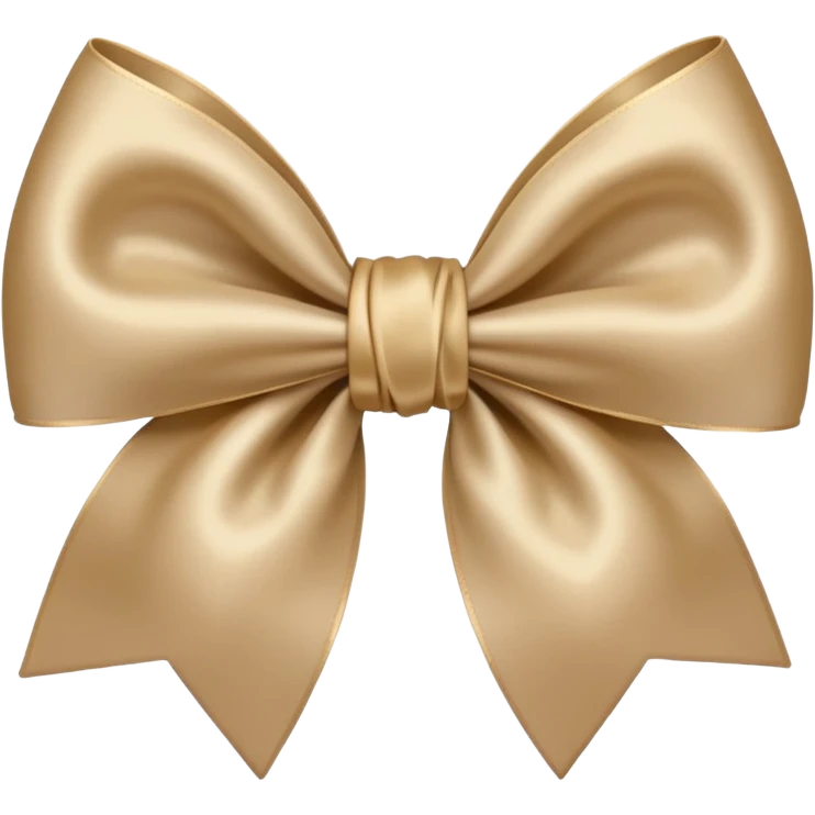 Beige bow emoji