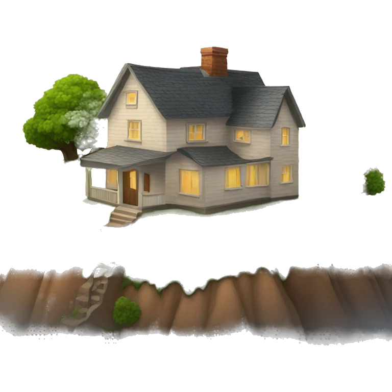 house on a hill emoji