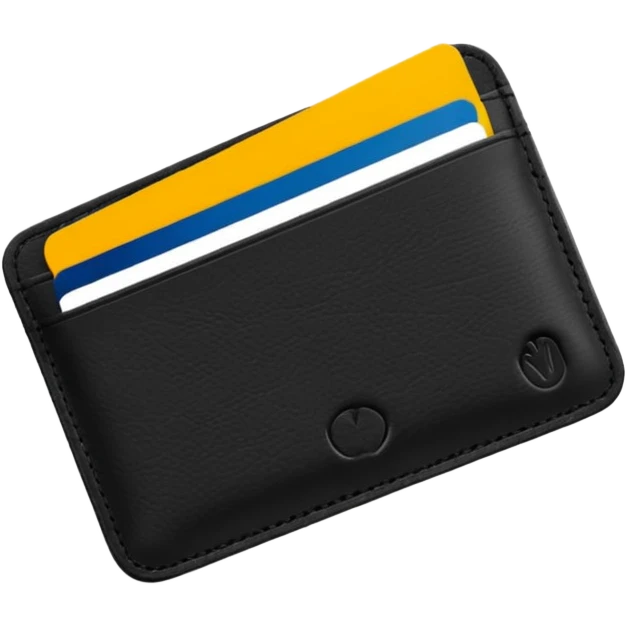 Card holder – slim wallet for credit cards. emoji