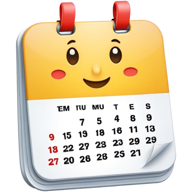 Calendar emoji