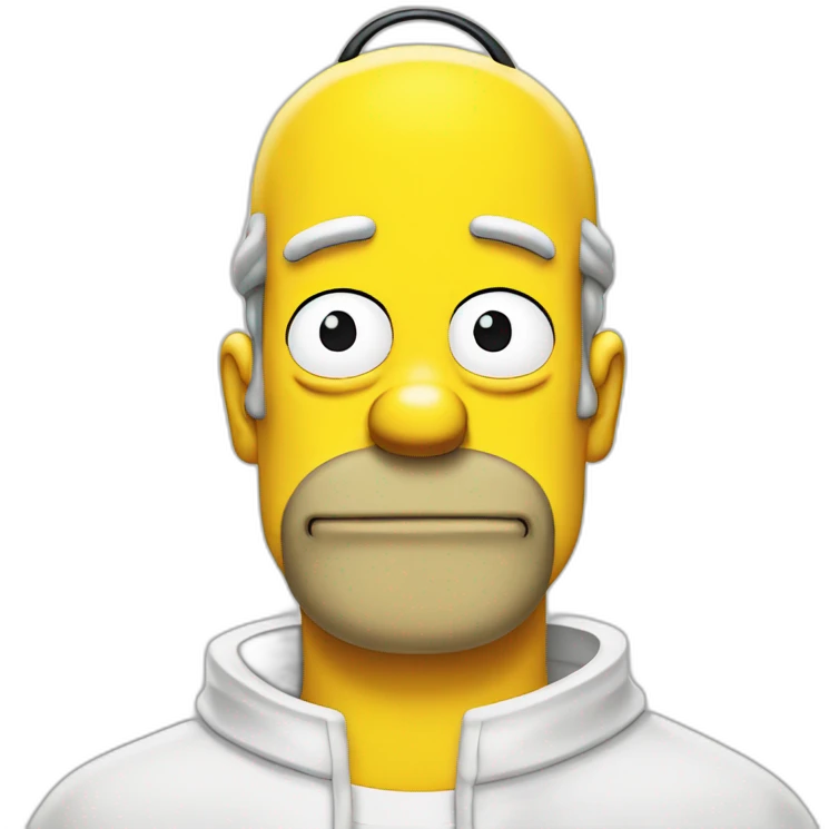 Homer Simpson, style manga emoji