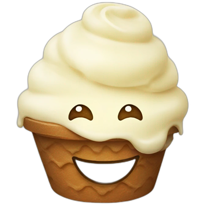 Gelato smile emoji