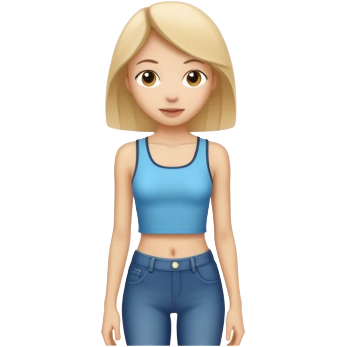 Skinny legend. Girl with Super tiny dramatic waist emoji