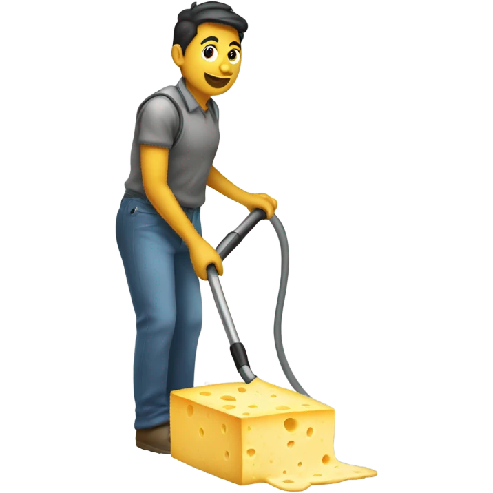 Cheese hoovering  emoji