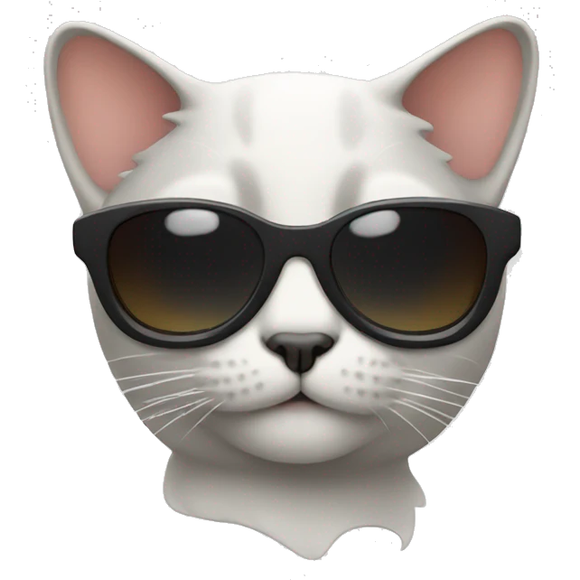 Cat with sunglasses emoji