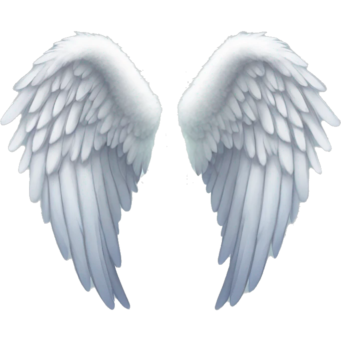 one pair of angel wings emoji
