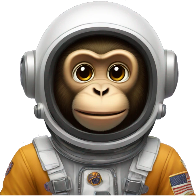 monkey in space helmet emoji