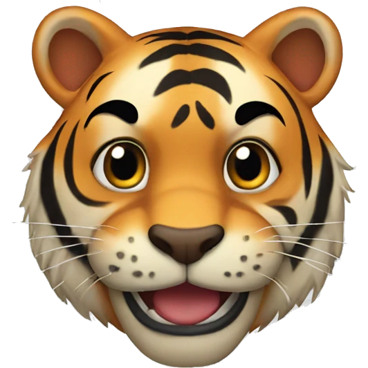 Tiger with love emoji
