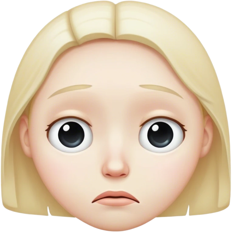Sad face emoji