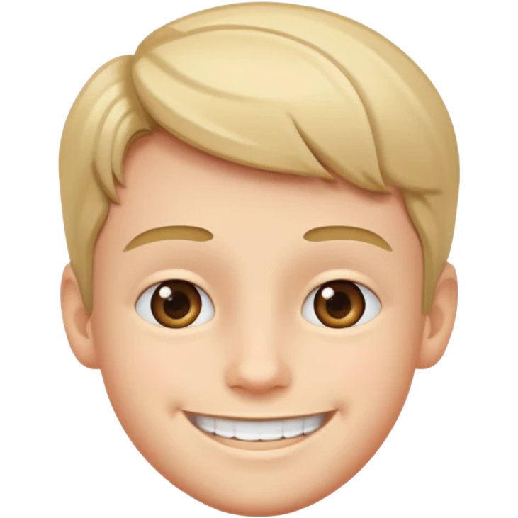 Beautiful son with a good smile  emoji