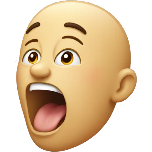 mid yawning emoji