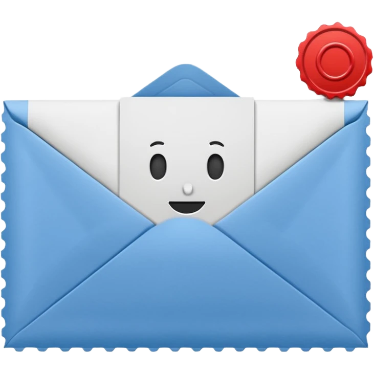envelop with stamp emoji