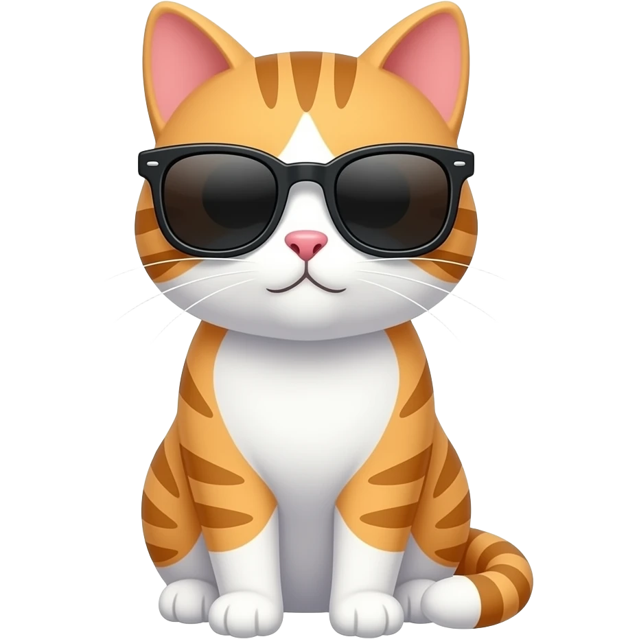 Cat wearing sunglasses emoji