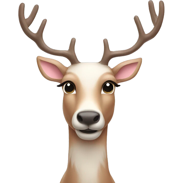 pastel reindeer emoji