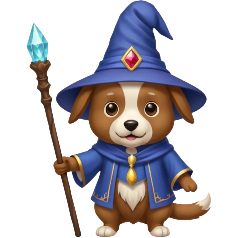 Dog wizard emoji