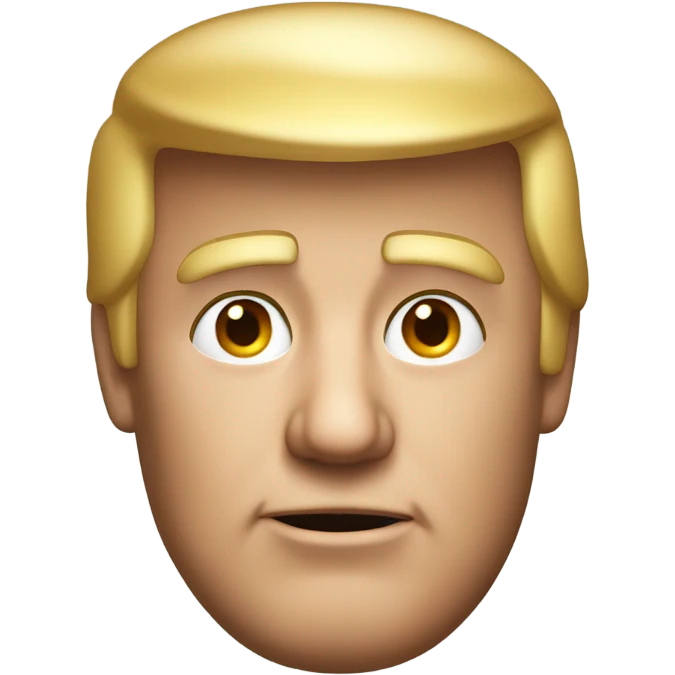 Donald Trump's face emoji