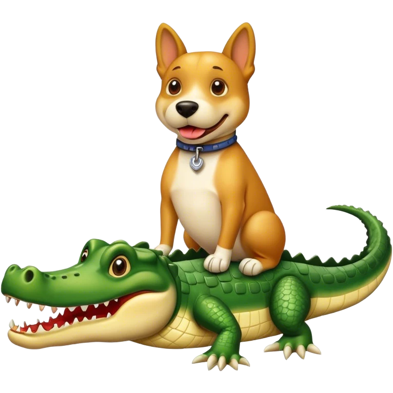 Dog with crocodile  emoji