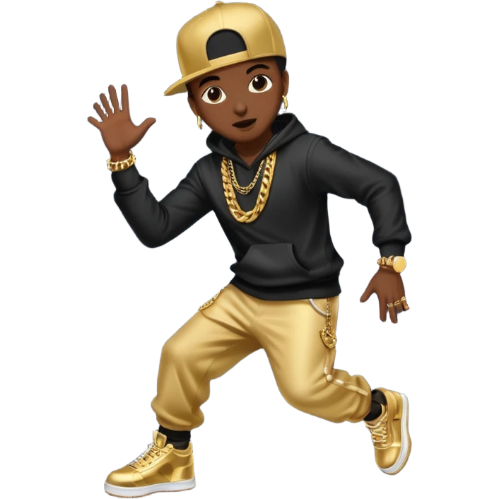 hip hop dancing emoji