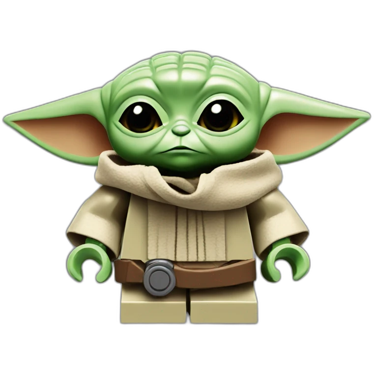 Lego baby yoda emoji