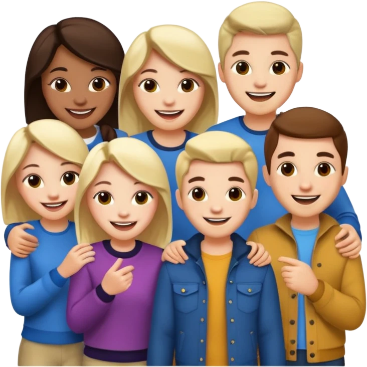 friends happy emoji