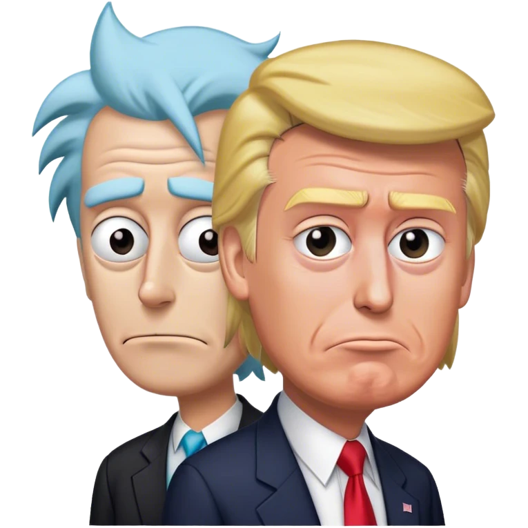 Rick sanchez & donald trump emoji