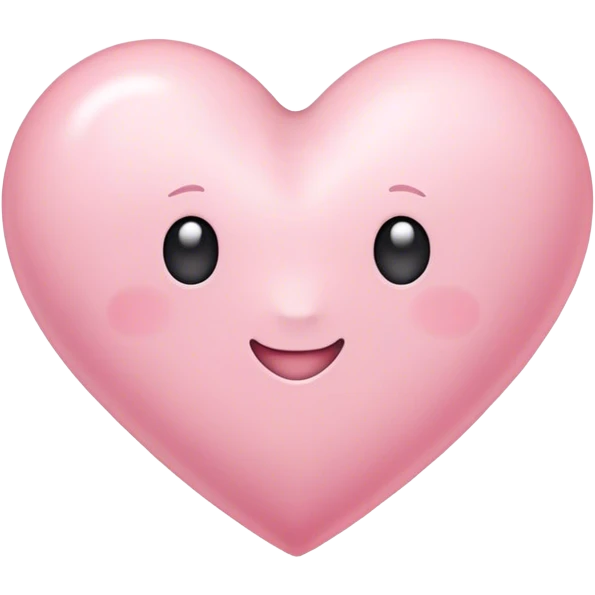 Light Pink heart that says I love you  emoji