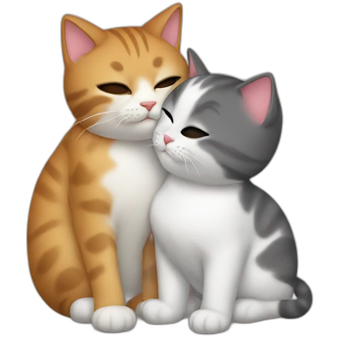 cat with partner kissing emoji