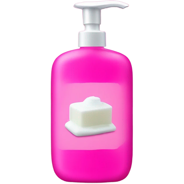 Hot pink soap bottle emoji