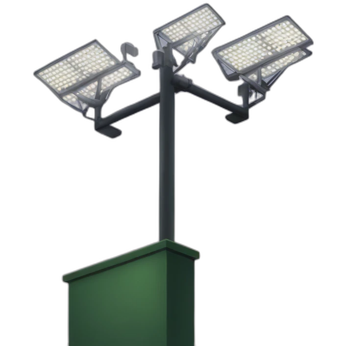 stadium floodlights on a post emoji