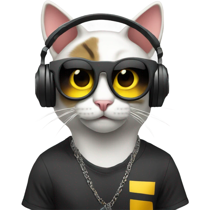 cat dj in a club emoji
