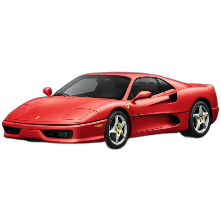 Mario dans une ferrari emoji